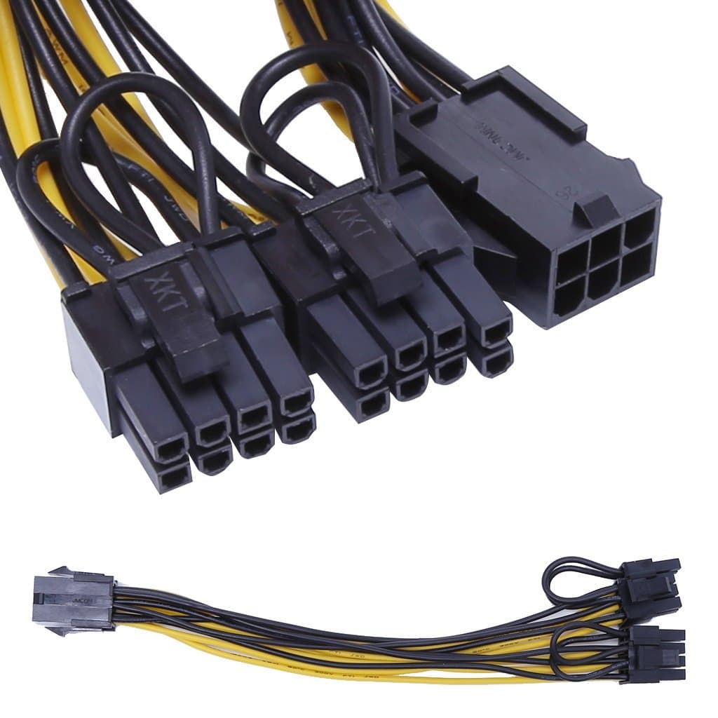 کابل تبدیل برق 6 پین به 8 پین گرافیک (power 6-pin to 8-pin dual) — تصویر ۴