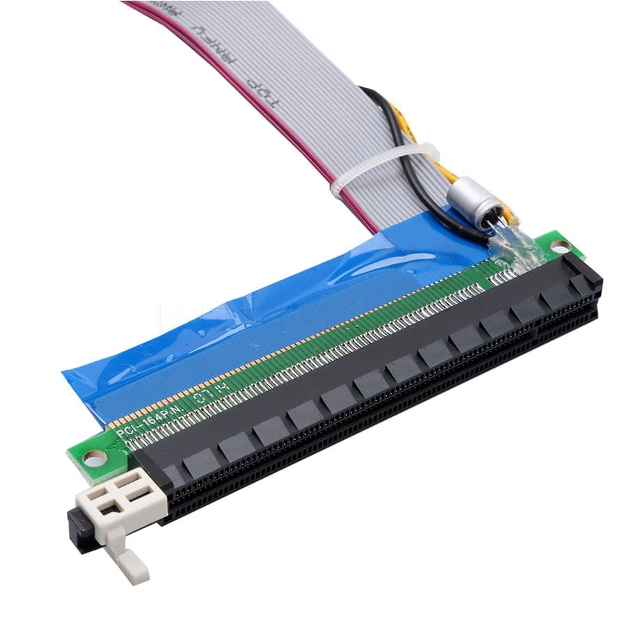 کابل فلت تبدیل PCI-E 1X به PCI-E 16X گرافیک با کابل برق — تصویر ۵