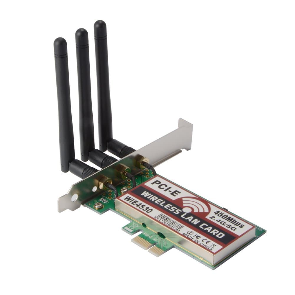 کارت شبکه‌ي بي‌سيم 450Mbps دو باند 3 آنتن (WIE4530)