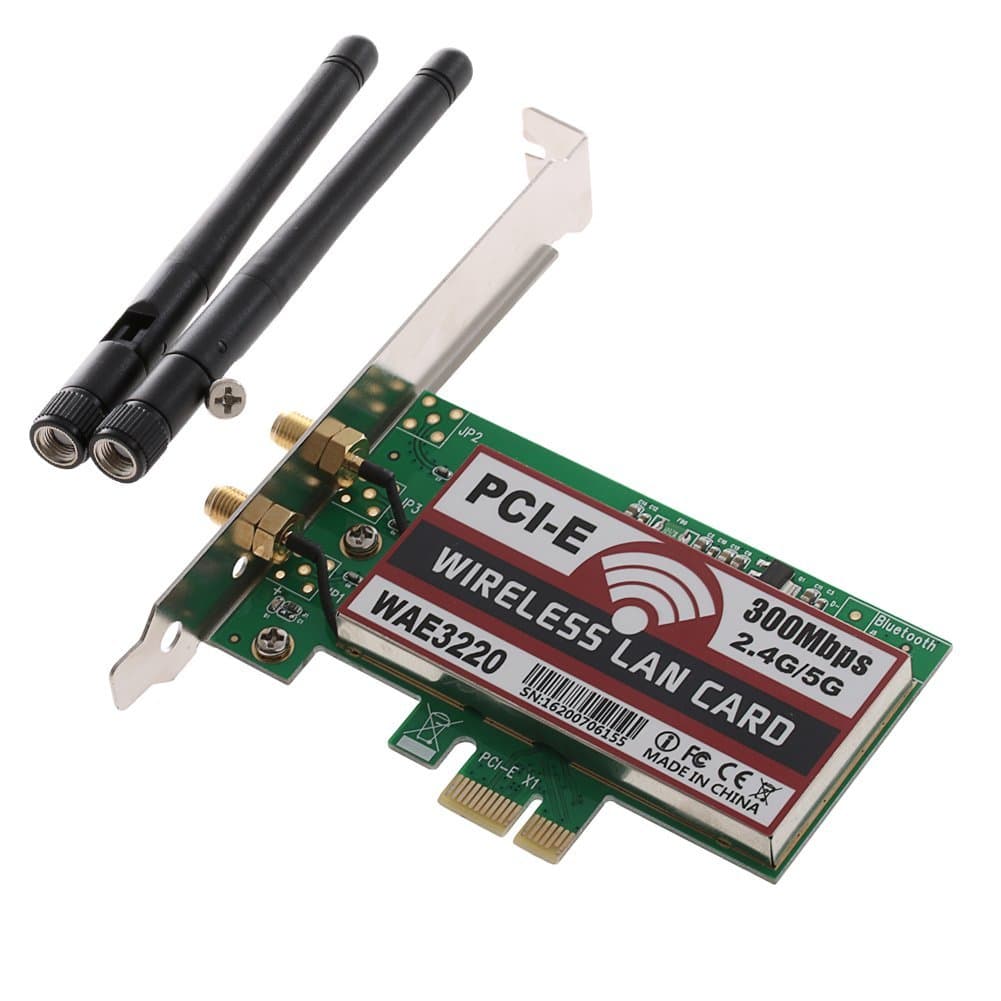 کارت شبکه‌ي بي‌سيم 300Mbps دو باند 2 آنتن (WBE3220)