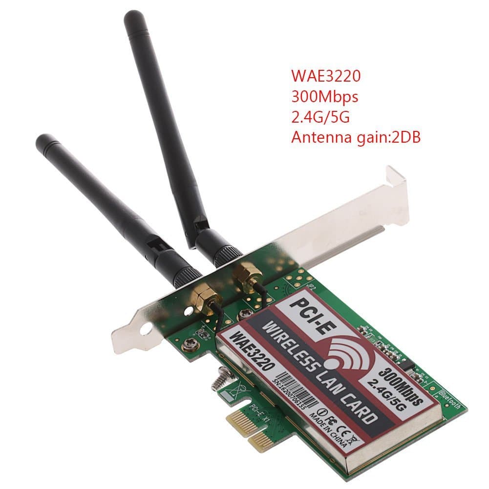 کارت شبکه‌ي بي‌سيم 300Mbps دو باند 2 آنتن (WBE3220) — تصویر ۵