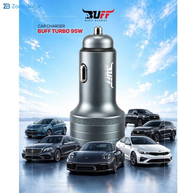 شارژر فندکی 45 وات 3 پورت بوف گلوبال مدل TURBO — تصویر ۷