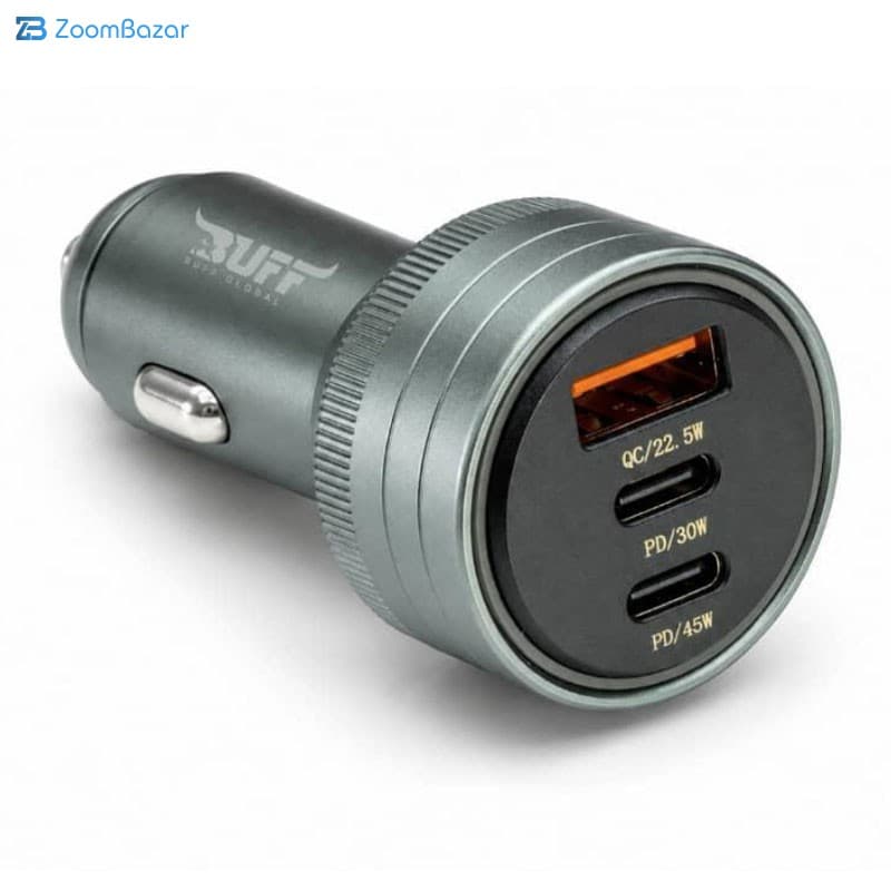 شارژر فندکی 45 وات 3 پورت بوف گلوبال مدل TURBO — تصویر ۵