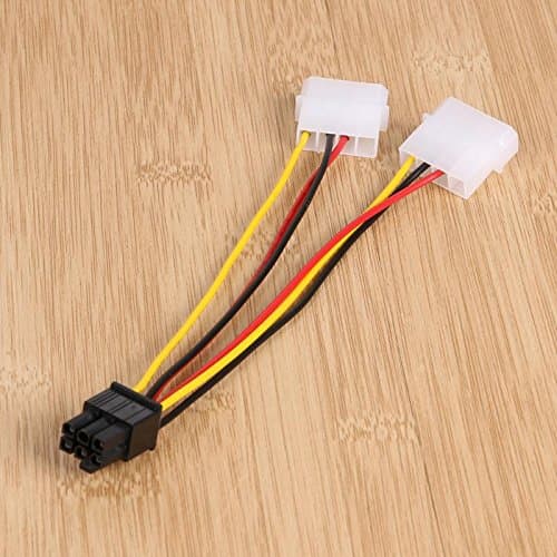 کابل تبدیل برق مولکس به 6 پین گرافیک (Ide Molex To vga 6-Pin) — تصویر ۴