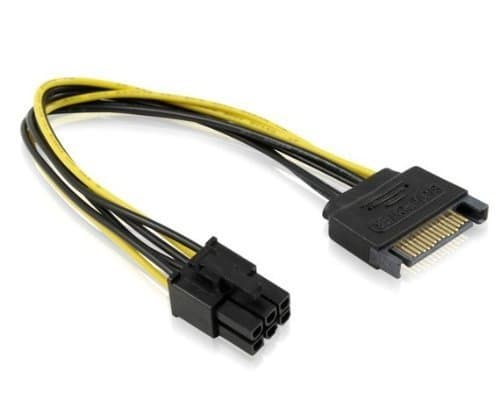 کابل تبدیل برق ساتا به 6 پین گرافیک (SATA TO 6PIN VGA) — تصویر ۲
