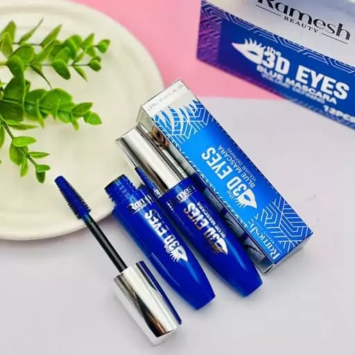 ریمل رنگی آبی فرچه ژله ای رامش Ramesh — تصویر ۲