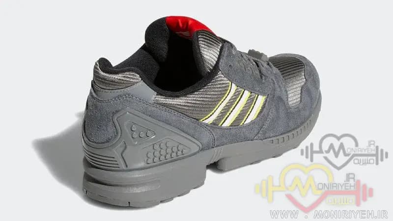 کتونی آدیداس ZX 8000 طرح لگو – رنگ طوسی — تصویر ۲