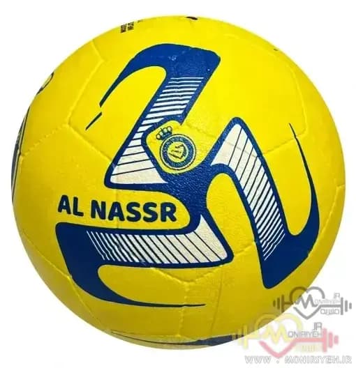 توپ فوتبال لاستیکی مدل رونالدو النصر — تصویر ۲