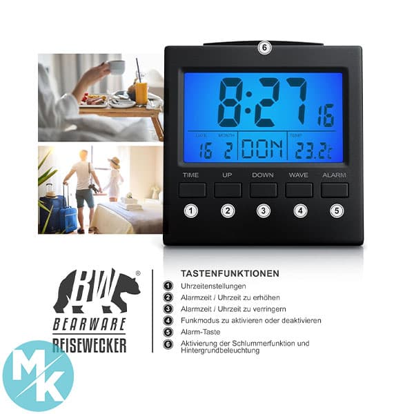 ساعت رومیزی دیجیتال برند CSL-Computer مدل 302658 — تصویر ۲