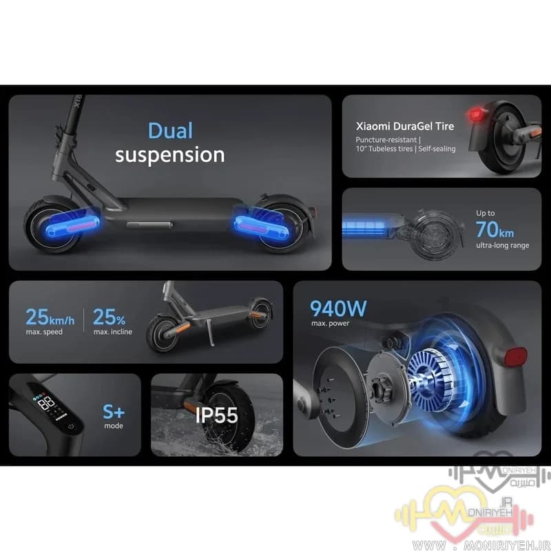اسکوتر برقی شیائومی Mi Electric Scooter 4 Ultra — تصویر ۷