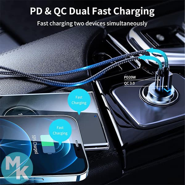 شارژر فندکی شارژ سریع برند UNBREAKcable مدل UBCH335 — تصویر ۵