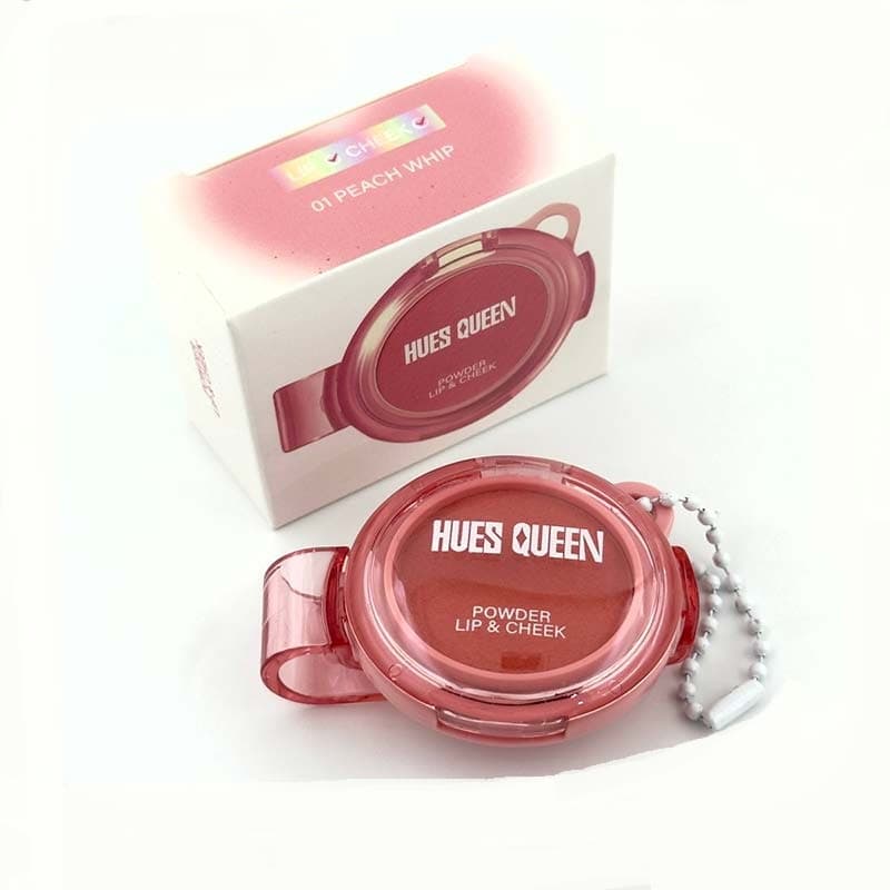 پک ۶ عددی رژ لب و رژگونه کوشنی زنجیر دار برند هاس کوین Hues queen