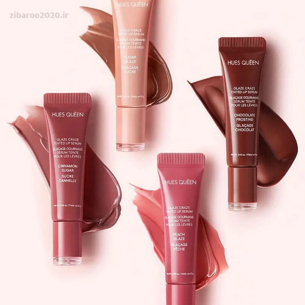 پک ۴ عددی دوپ لیپ گلاس HUES QUEEN (طرح Laneige) — تصویر ۲