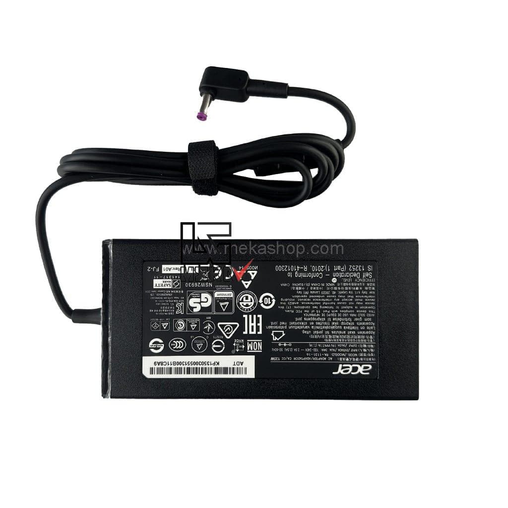 شارژر آداپتور لپ تاپ ایسر Acer 19V 7.1A Pin 5.5*1.7