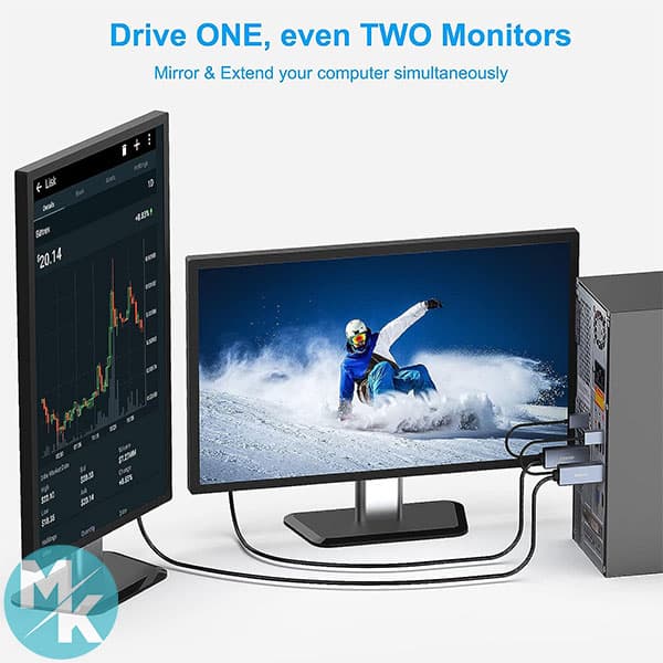 کابل تبدیل HDMI به Display-Port برند BENFEI مدل B-344gray — تصویر ۴