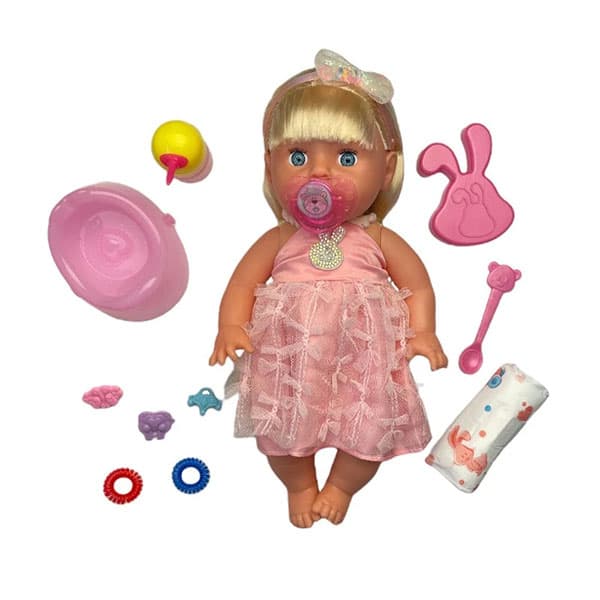 عروسک دخترانه بی بی بورن Yale Baby ارتفاع 35 سانتیمتر — تصویر ۴