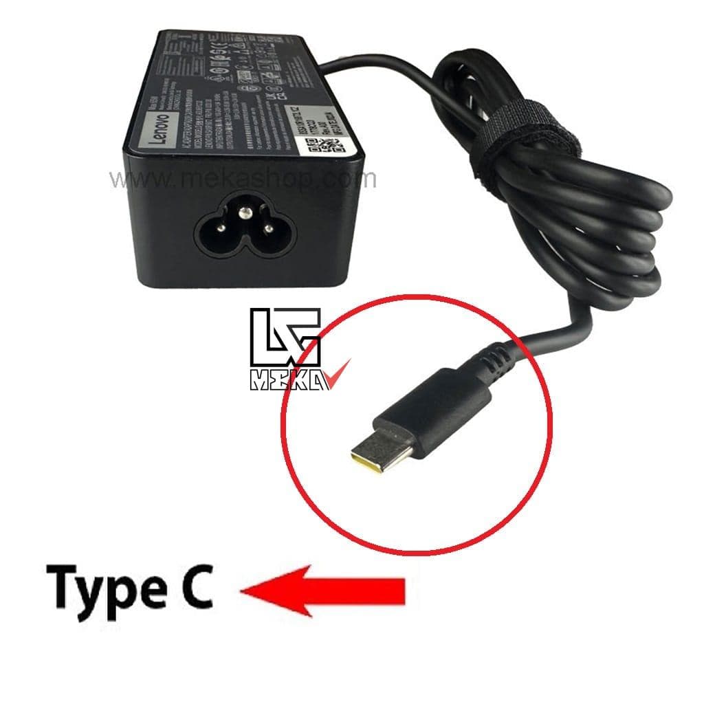 شارژر آداپتور اورجینال لپ تاپ لنوو Lenovo 20V 3.25A TypeC 65W — تصویر ۴