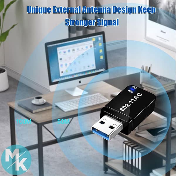 دانگل گیرنده وای فای برند AXFEE مدل 802.11 — تصویر ۴