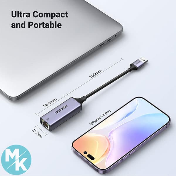 تبدیل LAN به USB 3.0 برند UGREEN مدل cm209 — تصویر ۳