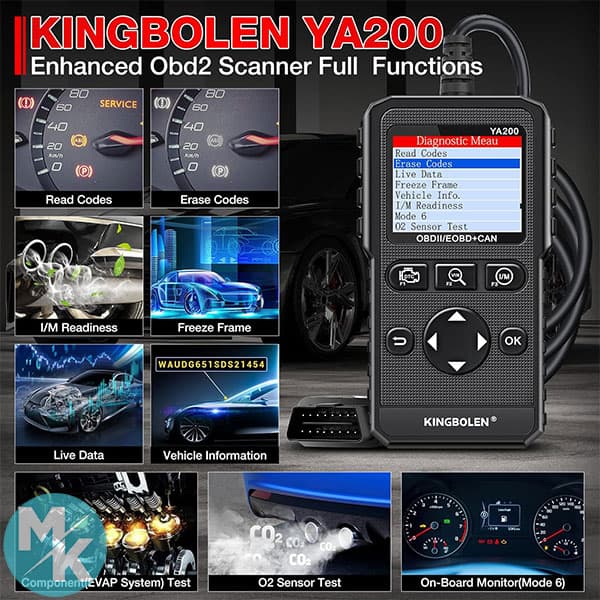 دیاگ خودرو برند KINGBOLEN مدل YA200 — تصویر ۷