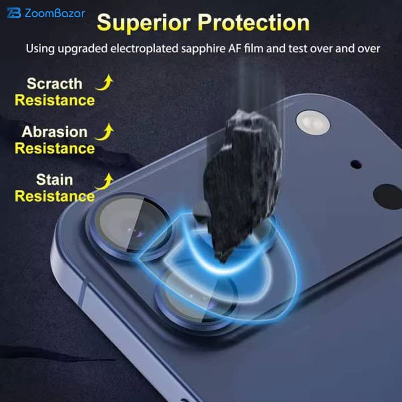 گلس لنز دوربین فلزی بوف مدل Aluminum Metal-Guarantee مناسب برای گوشی موبایل اپل iPhone 16 Pro/ 16 Pro Max — تصویر ۶