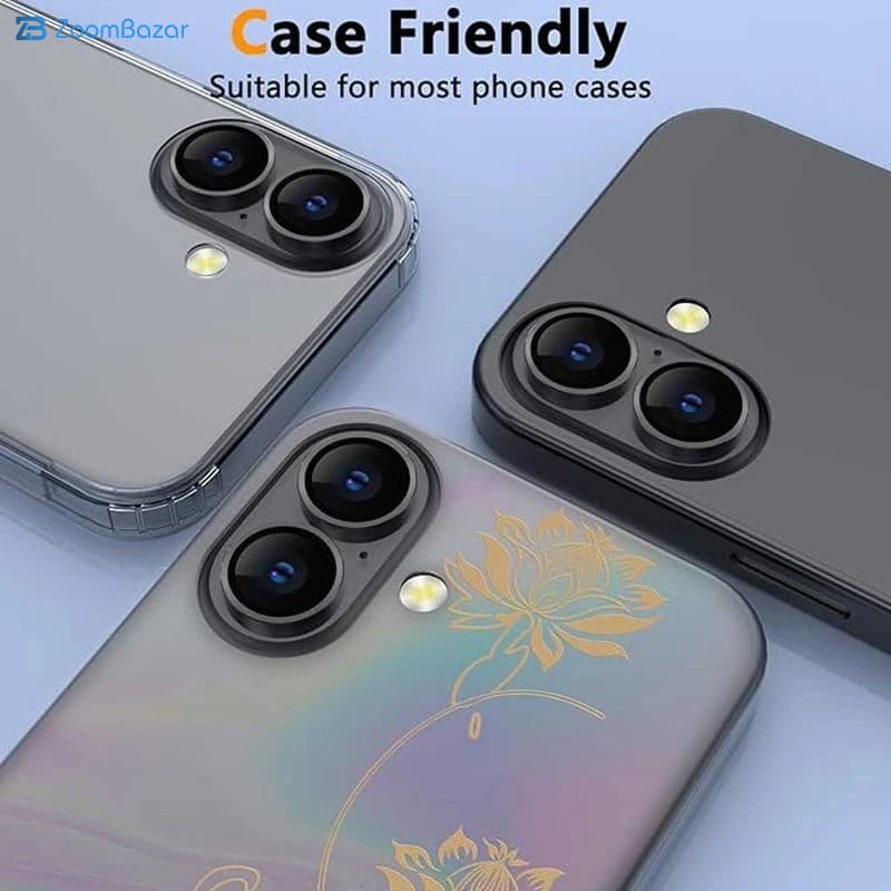 گلس لنز دوربین فلزی بوف مدل Alumin Metal-G مناسب برای گوشی موبایل اپل iPhone 17 — تصویر ۵