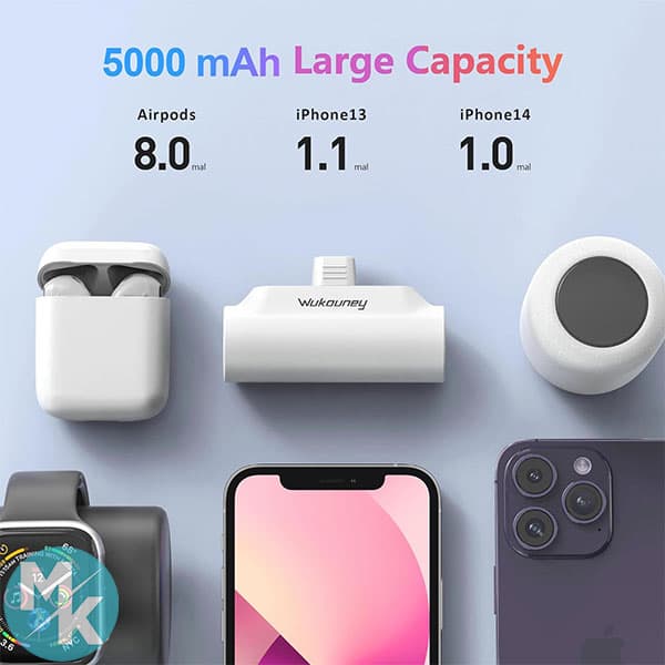پاوربانک 5000 میلی آمپر برند Wukouney مدل ph021 — تصویر ۳