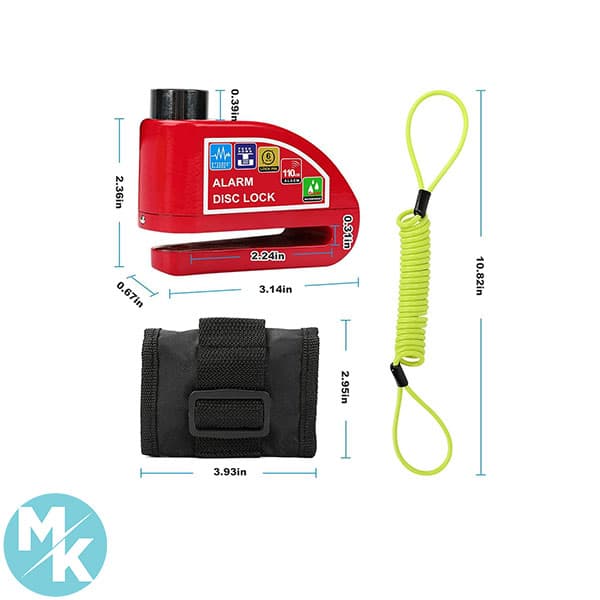 قفل دیسکی موتور سیکلت برند ACETOP مدل KS8305 — تصویر ۲