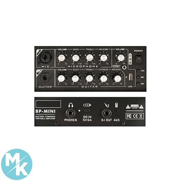 آمپلی فایر گیتار آکوستیک 30 وات برند COOLMUSIC مدل PM- MINI — تصویر ۲