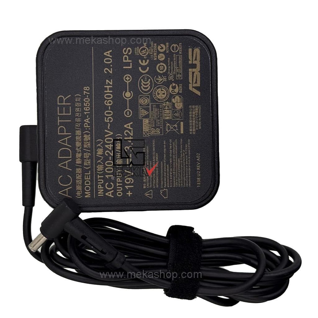 شارژر آداپتور اورجینال لپ تاپ ایسوس Asus 19V 3.42A Pin 4.0*1.35 Square