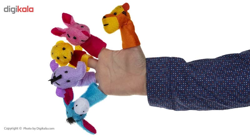 عروسک انگشتی پرشین صبا مدل Winnie The Pooh And Friends بسته 5 عددی — تصویر ۷