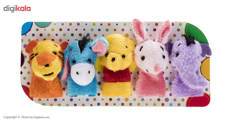 عروسک انگشتی پرشین صبا مدل Winnie The Pooh And Friends بسته 5 عددی — تصویر ۳