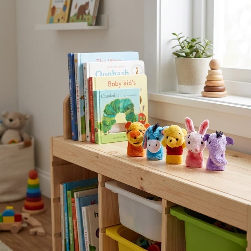عروسک انگشتی پرشین صبا مدل Winnie The Pooh And Friends بسته 5 عددی — تصویر ۲