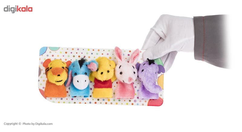 عروسک انگشتی پرشین صبا مدل Winnie The Pooh And Friends بسته 5 عددی — تصویر ۵