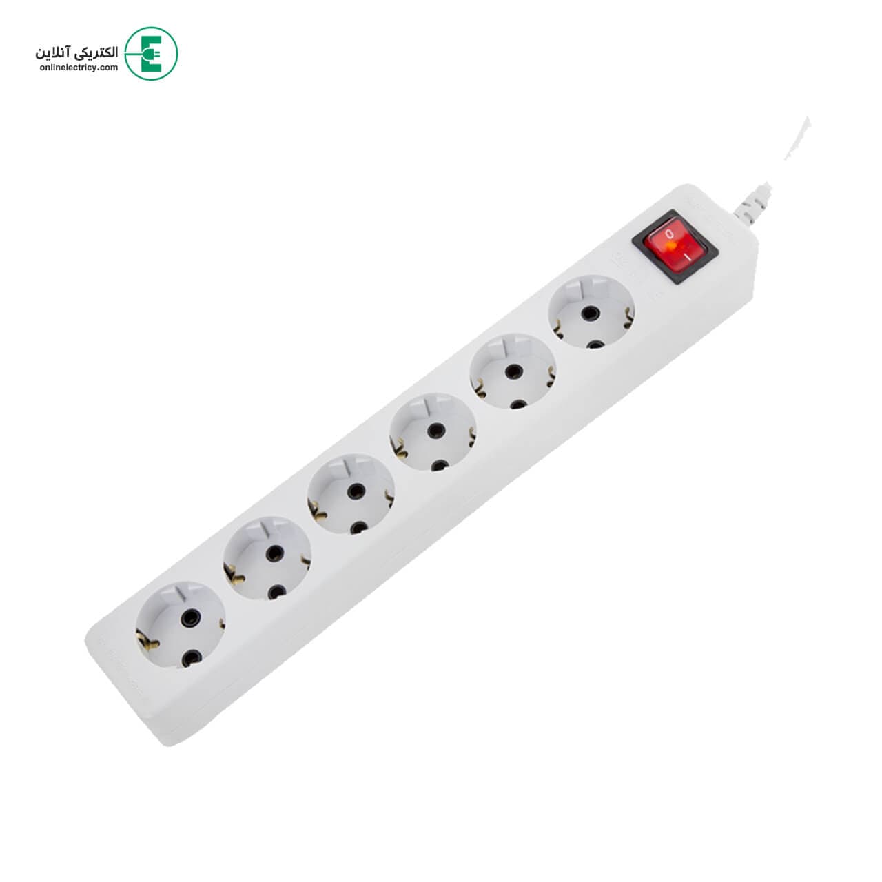 شش راهی با کلید با کابل 5 متری ارتدار پارت الکتریک