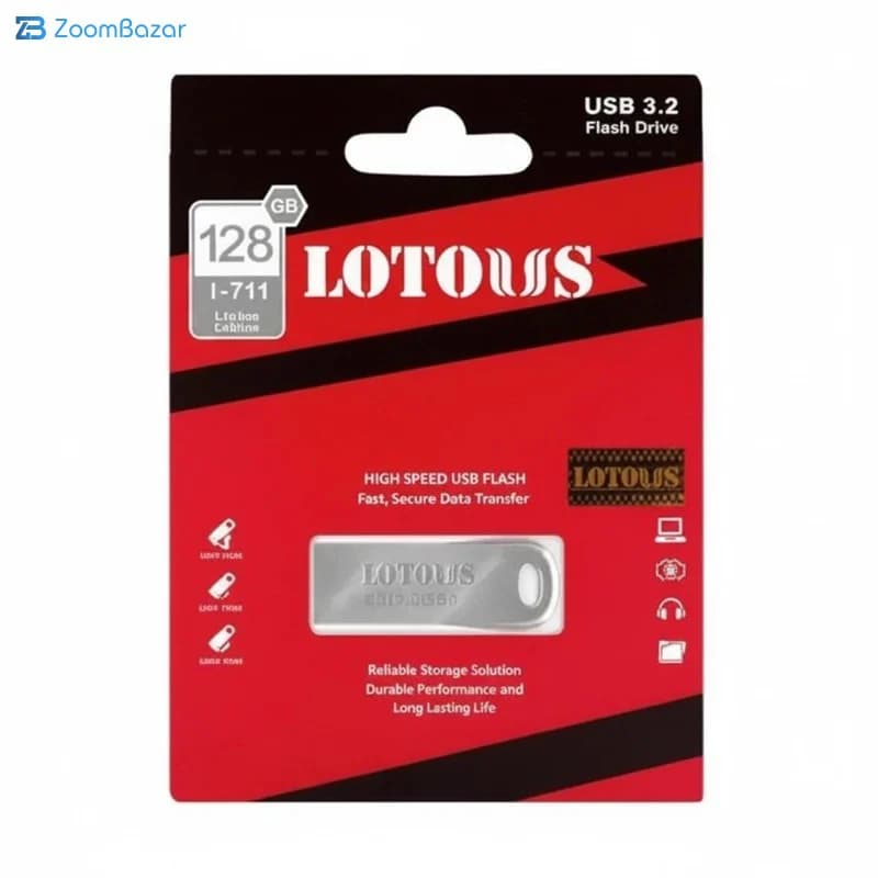فلش مموری لوتوس مدل L701 ظرفیت 8 گیگابایت با رابط USB — تصویر ۴
