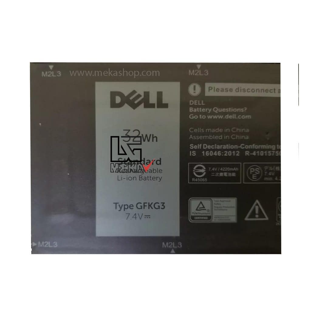 باتری اورجینال لپ تاپ دل Dell Venue 10 Pro 5056 مدل GFKG3 — تصویر ۲