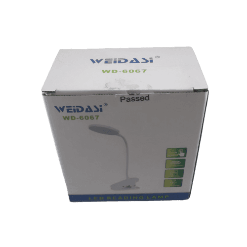 چراغ مطالعه گیره ای شارژی ویداسی WEIDASI | مدل WD-6067 — تصویر ۵
