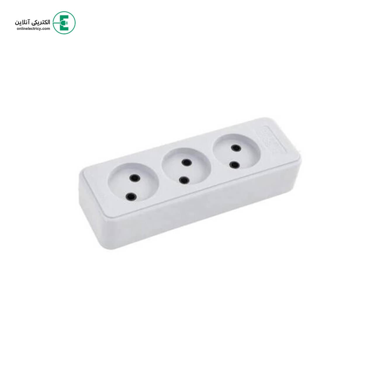 سه راهی با کابل 5 متری بدون ارت بدون کلید پارت الکتریک