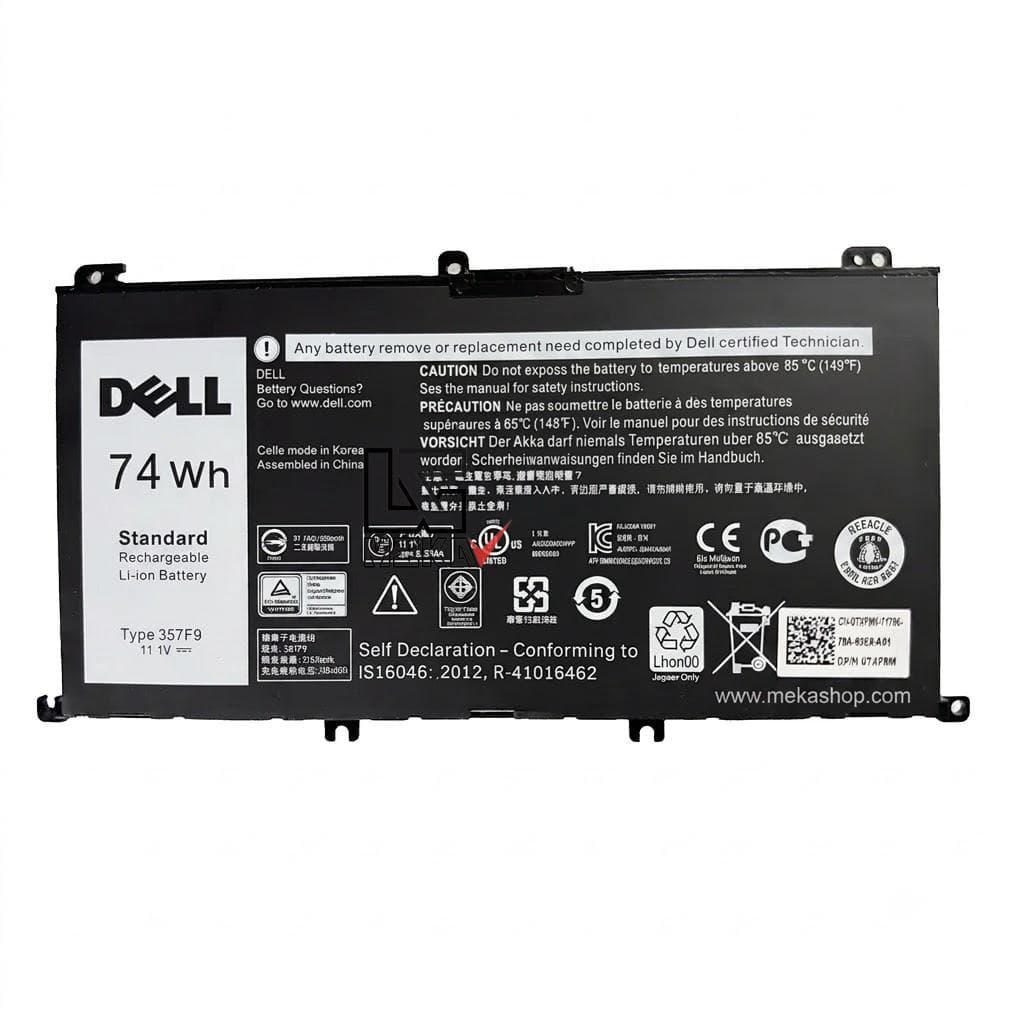 باتری اورجینال لپ تاپ دل Dell Inspiron 7559 مدل 357F9