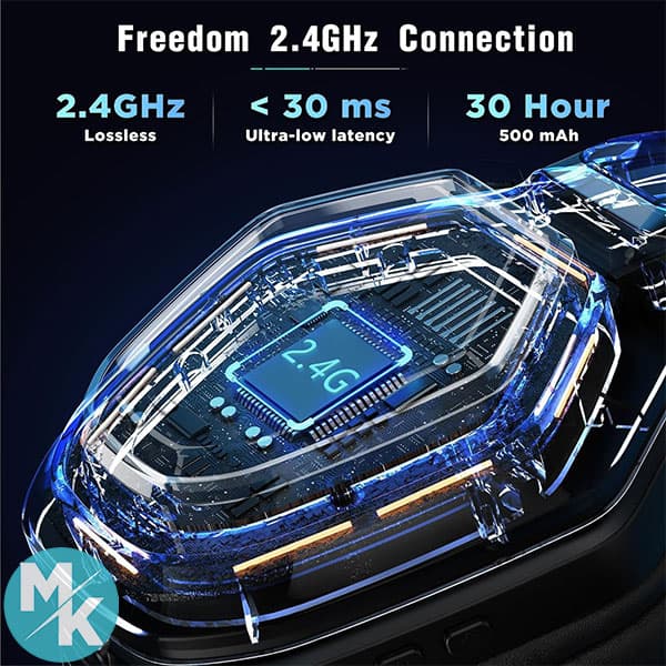 هدست گیمینگ بی سیم برند Ozeino مدل OW810 — تصویر ۴