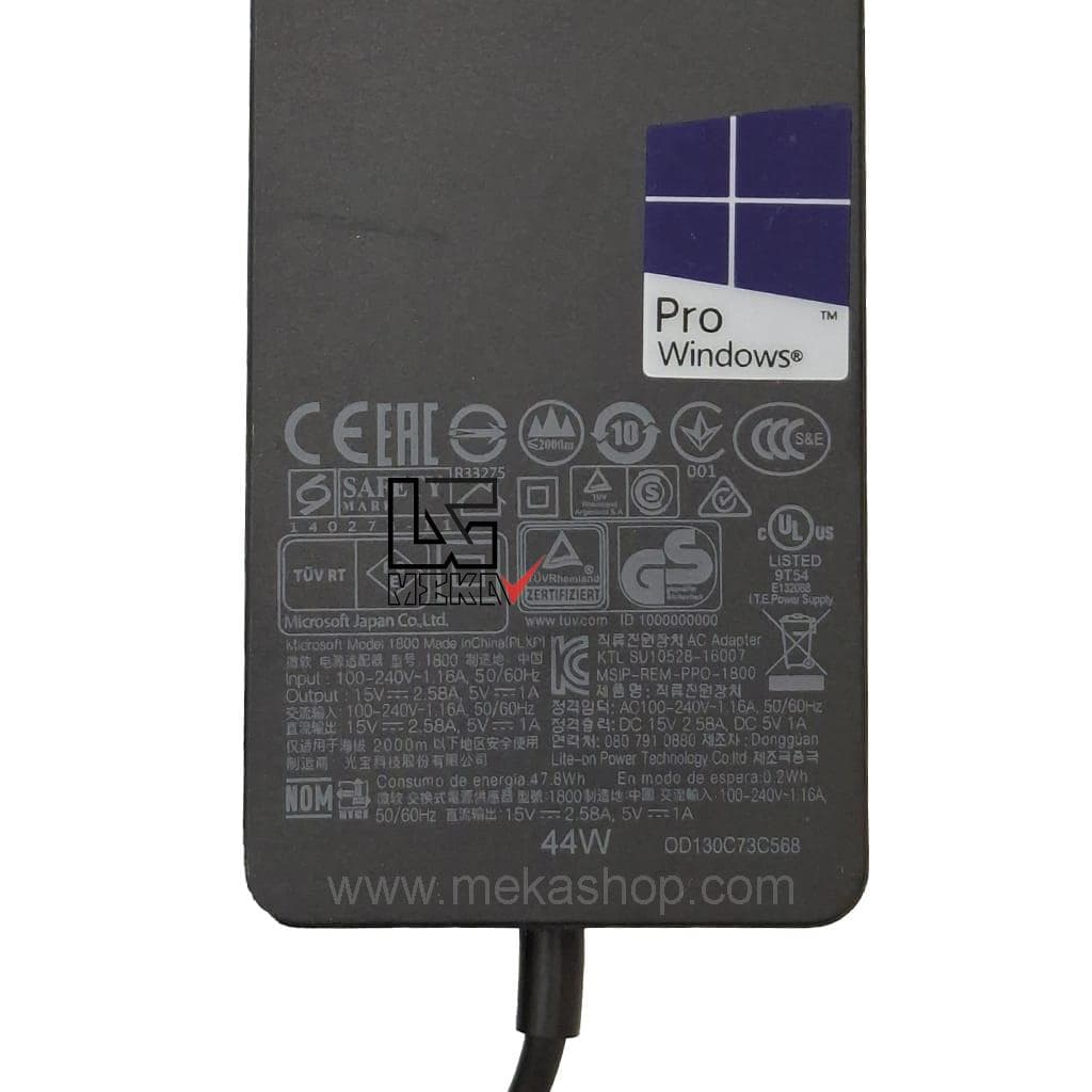شارژر آداپتور اورجینال لپ تاپ سرفیس Microsoft Surface3-4 15V 2.58A / 5V 1A 44W — تصویر ۲