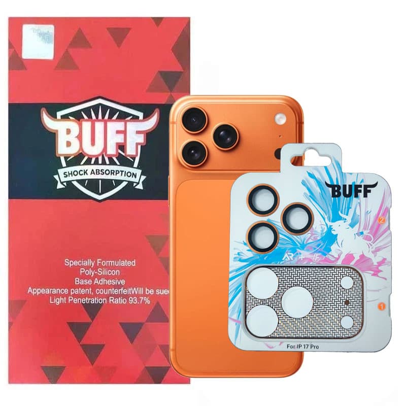 گلس لنز دوربین فلزی بوف مدل 2in1 FullProtection netshield مناسب برای گوشی موبایل اپل iPhone 17 Pro
