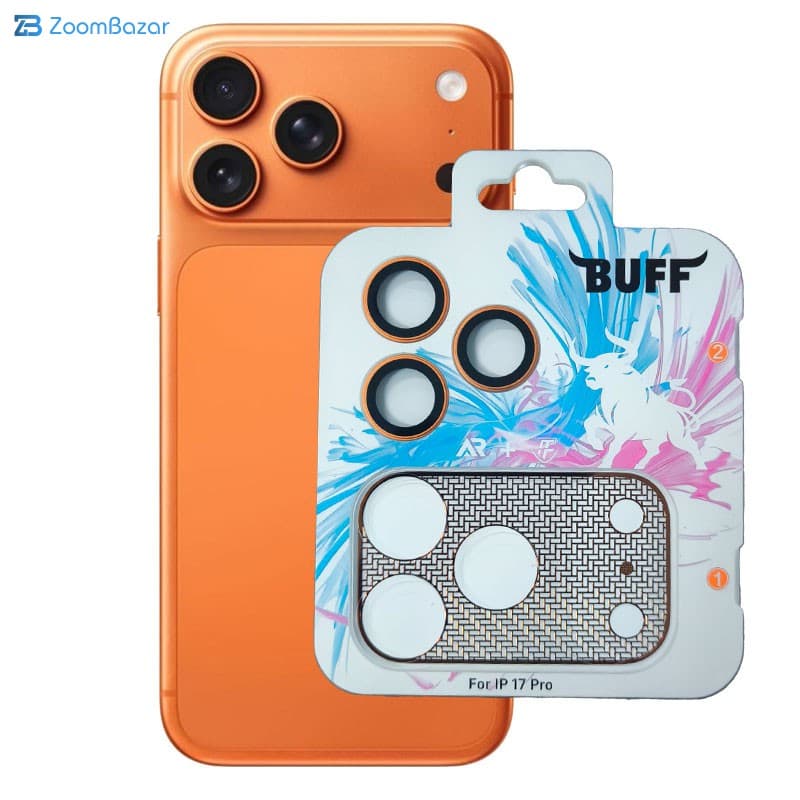 گلس لنز دوربین فلزی بوف مدل 2in1 FullProtection netshield مناسب برای گوشی موبایل اپل iPhone 17 Pro — تصویر ۴