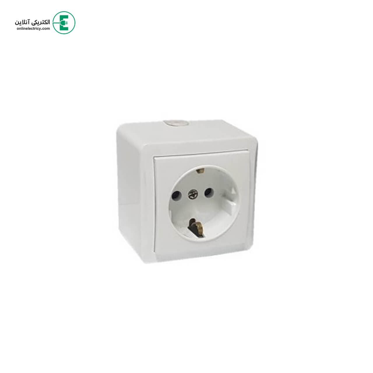پریز بدون ارت روکار طرح قدیم پارت الکتریک