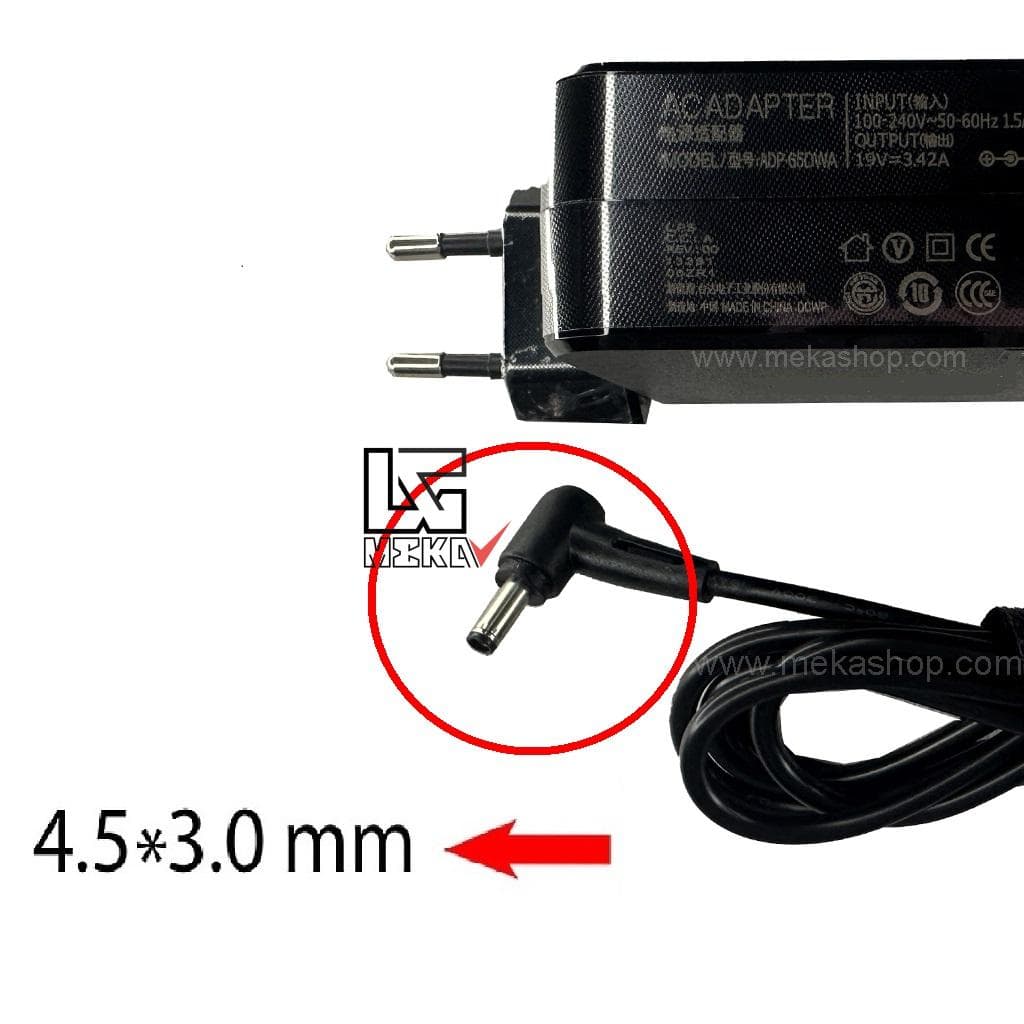 شارژر آداپتور اورجینال لپ تاپ ایسوس Asus 19V 3.42A Pin 4.5*3.0 — تصویر ۳