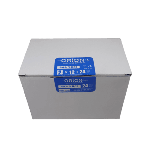 باتری نیم قلمی آلکالاین اوریون ORION | بسته 12 کارتی | 24 عددی — تصویر ۲