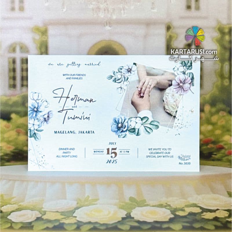 کارت عروسی کالکی SH3035 VOWS — تصویر ۳