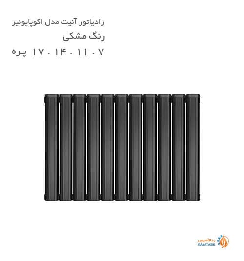 رادیاتور آلومینیومی آنیت مدل اکوپایونیر مشکی