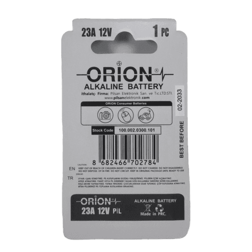 باتری آلکالاین 12V 23A اوریون ORION — تصویر ۲
